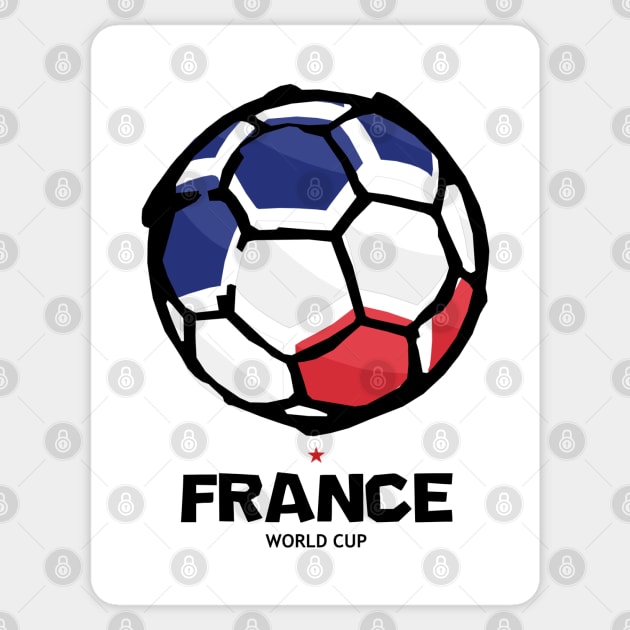 France Football Country Flag Sticker by KewaleeTee